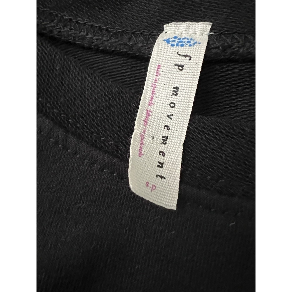 NEW Free People Movement Sunny Crop Sweatshirt Black Size S - Picture 8 of 8